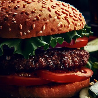 Free Ai Generated Burger illustration and picture