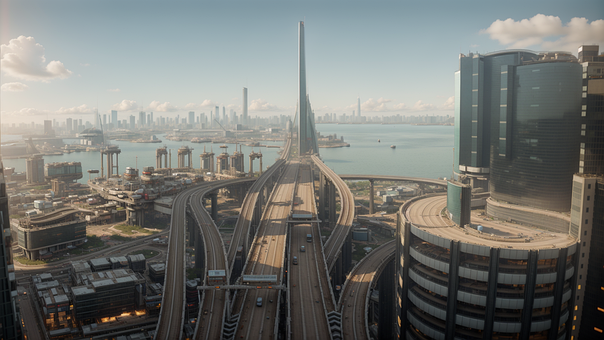 Free Ai Generated City illustration and picture