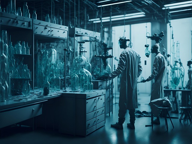 Free ai generated chemistry laboratory illustration