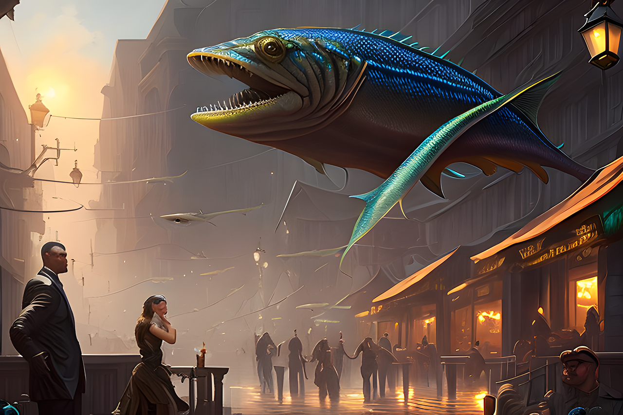 Download City Fantasy Fish Royalty-Free Stock Illustration Image - Pixabay