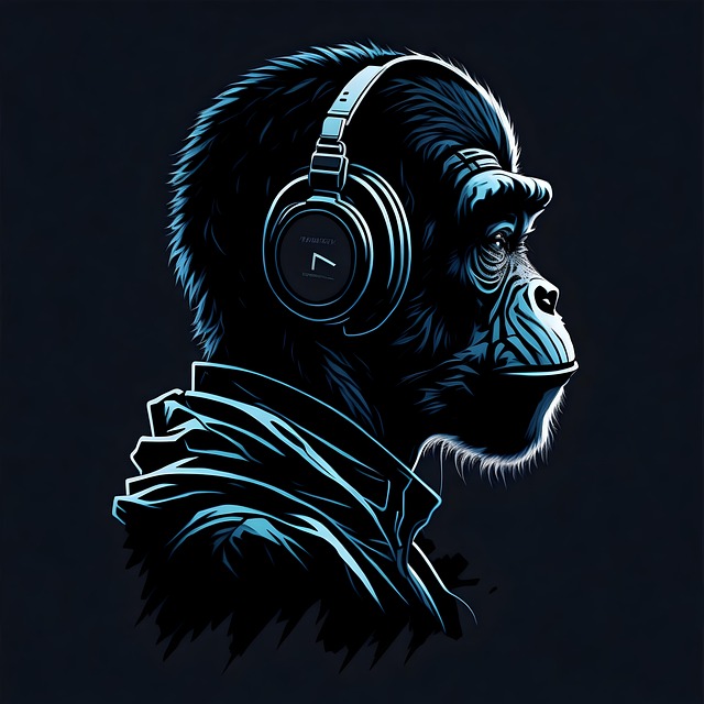 Free ai generated gorilla ape illustration