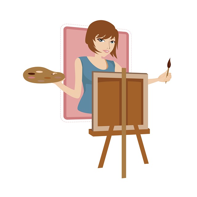 Free Woman Painter illustration and picture