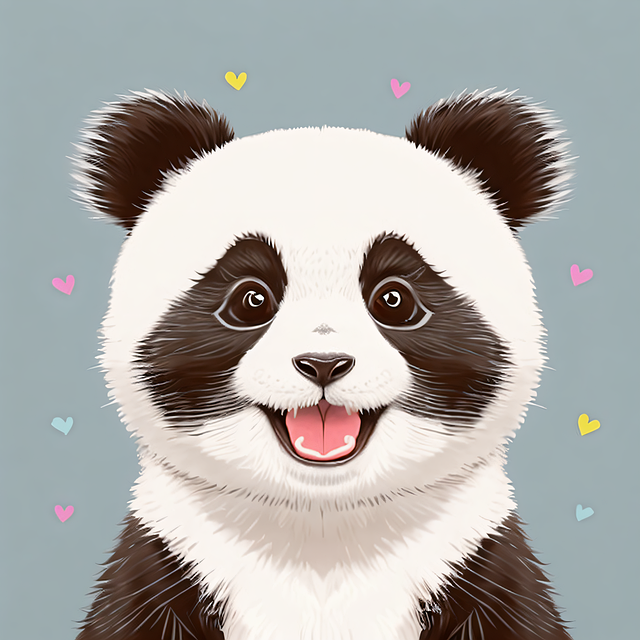 Charmerende Panda, Panda, Bjørn, Sød