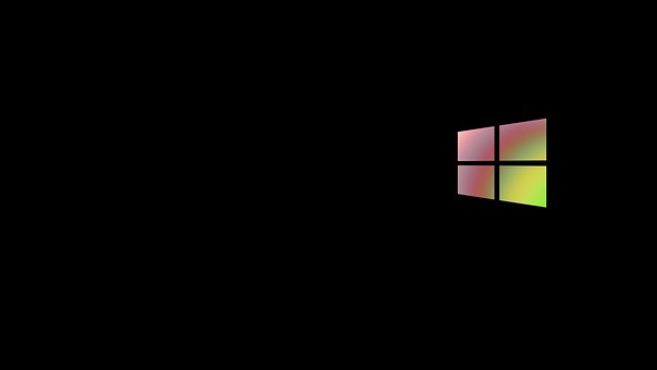 หน้าต่าง, Microsoft, โลโก้, 4K, ช่องว่าง