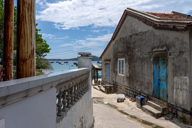 Vila De Pesca, Lar, Vietnã, Phun, Mar