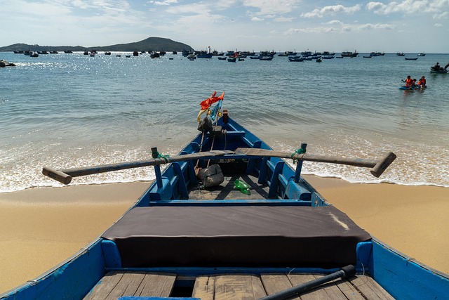 Vila De Pesca, Lar, Vietnã, Phun, Mar