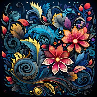Blumen, Sammelalbum, Schmücken