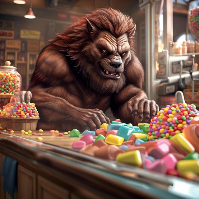 Download Ai Generated Werewolf Candyshop Royalty-Free Stock ...