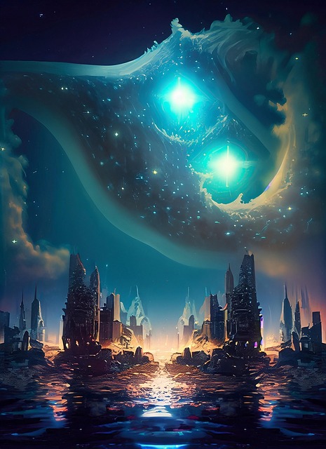 Galaxis, Fantasie, Science-Fiction, Meer