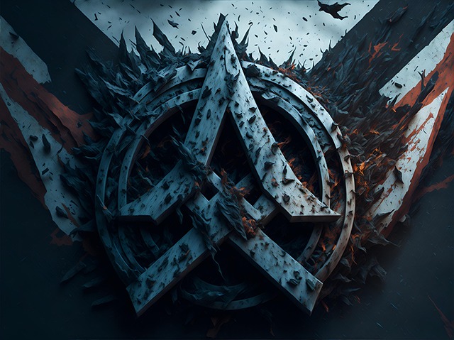 Free ai generated anarchy protest illustration