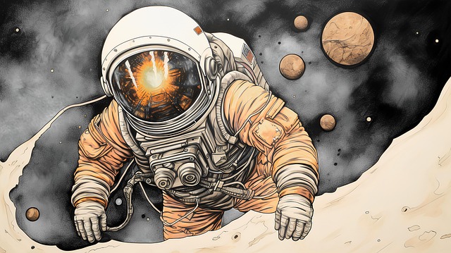 Ai Generované, Astronaut, Planéta