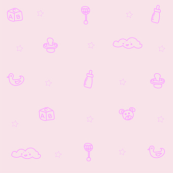 Patroon, Baby, Meisje, Zoet, Roze