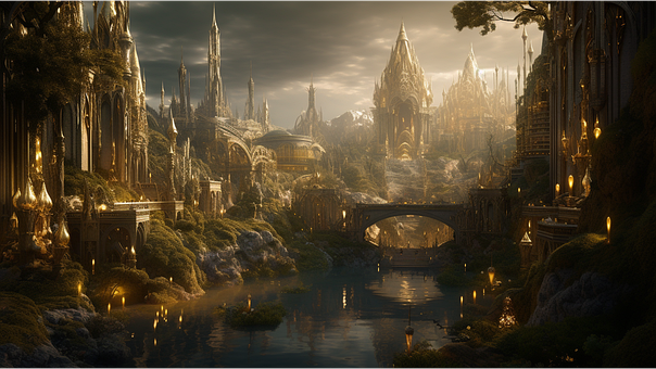 Free Golden Kingdom Elven Kingdom illustration and picture
