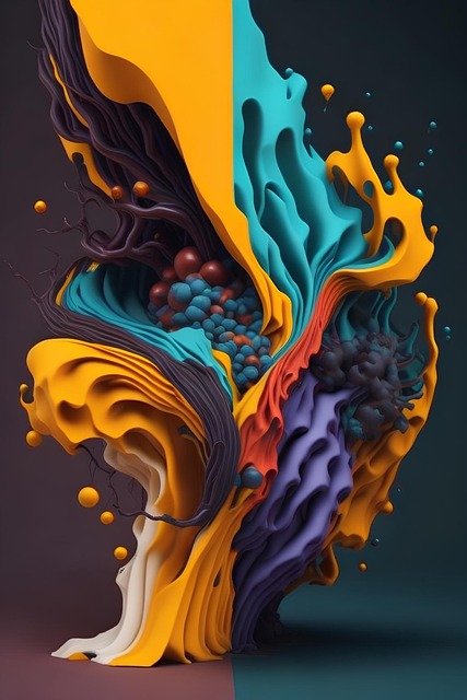 Kollidieren, Abstrakt, Blau, Textur