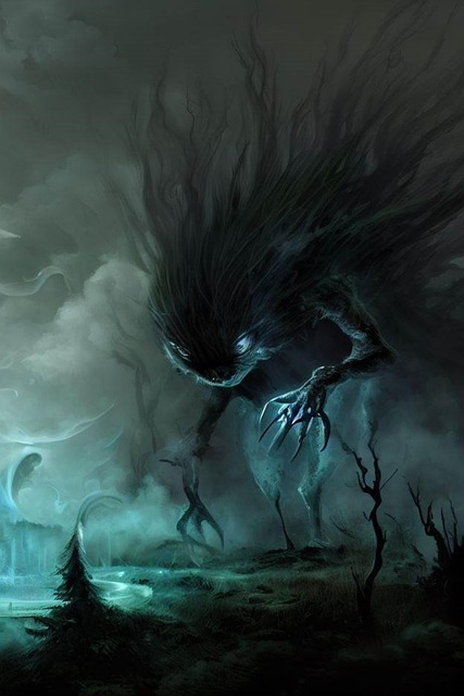 Free created by ai monster fog illustration