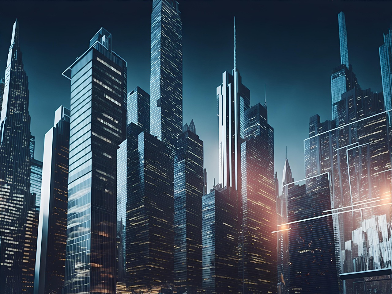 Download free HD stock image of Ai Generated Business Free ai generated business office illustration