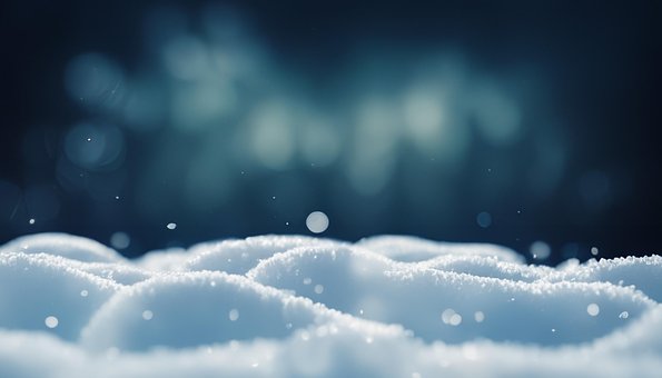 Faldende Snefnug, Sne, Vinter, Kold