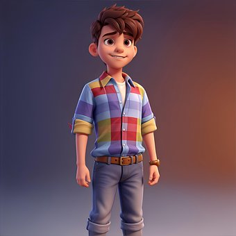 Free Ai Generated Boy illustration and picture