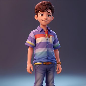 Free Ai Generated Boy illustration and picture