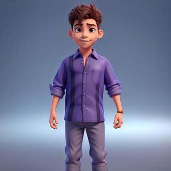 Free Ai Generated Boy illustration and picture