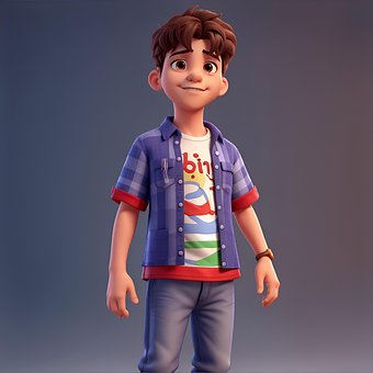 Free Ai Generated Boy illustration and picture