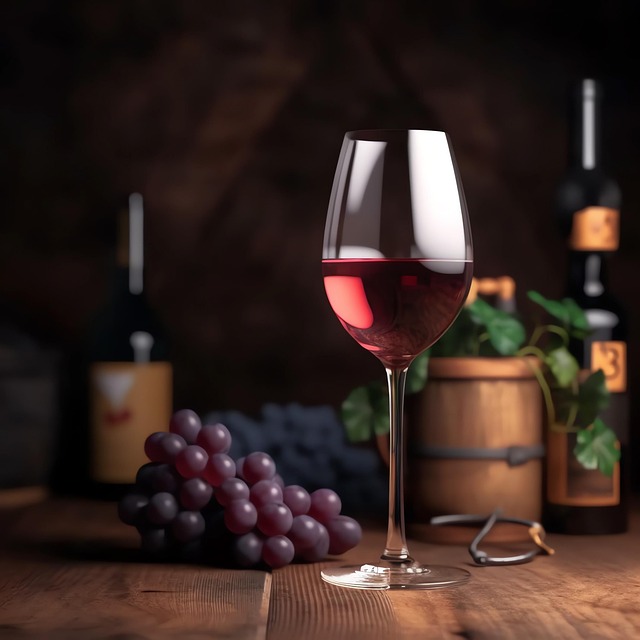Free ai generated wine glass wine illustration