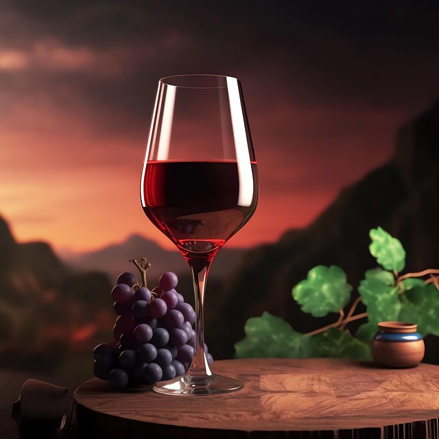 Free ai generated wine glass wine illustration