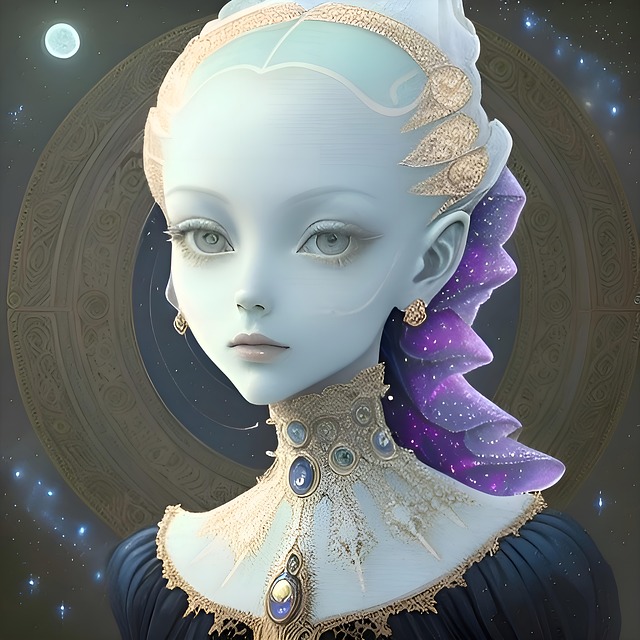 Kosmisch, Frau, Fantasie, Kunst, Platz