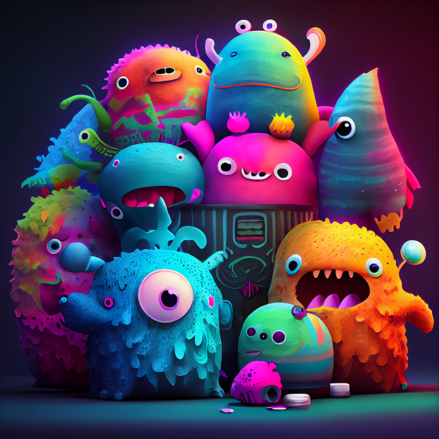 Free Ai Generated Monsters illustration and picture