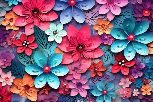 Ai Generiert, Blumen, Design