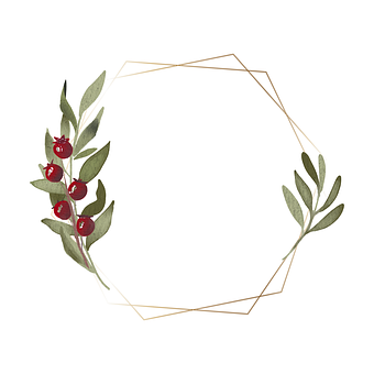 Free Watercolor Wreath illustration and picture