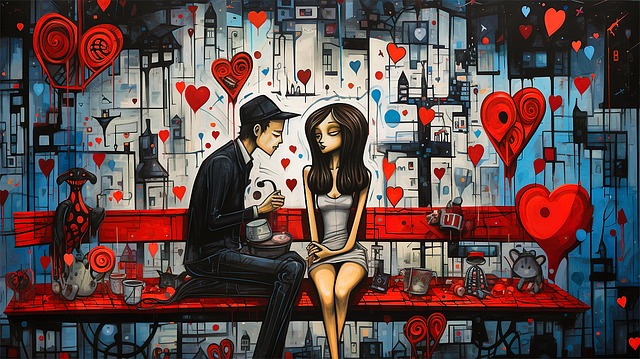 Free Ai Generated Couple illustration and picture