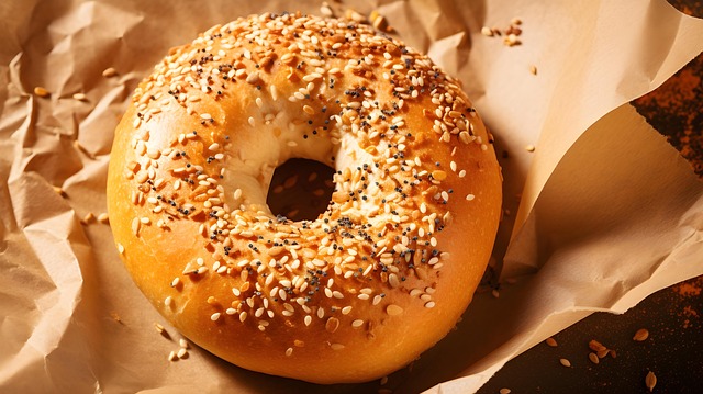 Free ai generated bagel snack illustration
