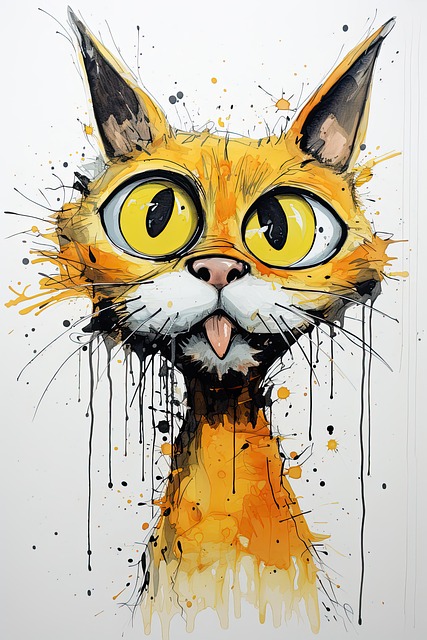 Download free HD stock image of Ai Generated Nature Free ai generated nature cat illustration