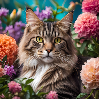 Free Ai Generated Cat illustration and picture