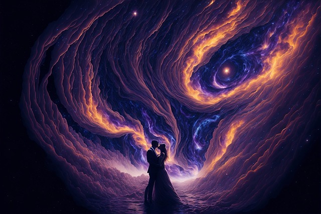 Free ai generated couple lovers illustration