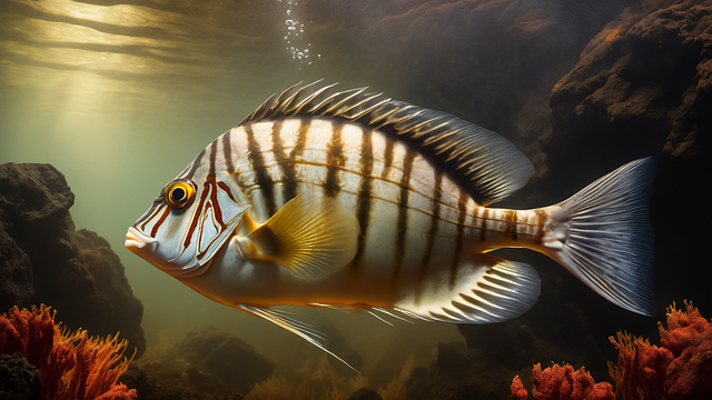 Free ai generated fish water illustration