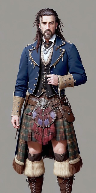 Free ai generated man highlanders illustration