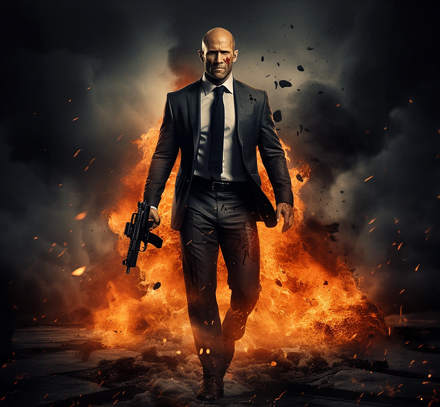 Free ai generated jason statham actor illustration