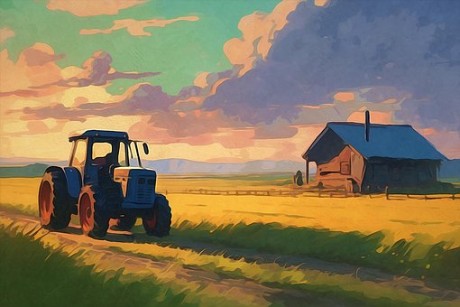 Free Ai Generated Tractor illustration and picture