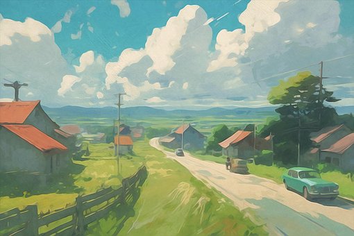 Free Ai Generated Houses illustration and picture