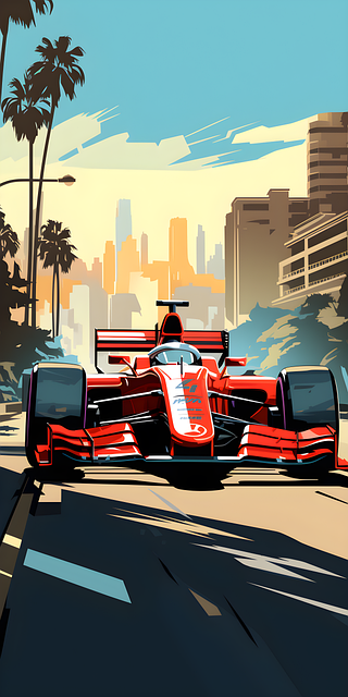 Free ai generated race car racing car illustration