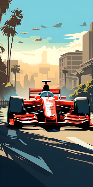 Free ai generated race car racing car illustration