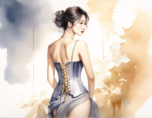 Download Ai Generated Woman Corset Royalty Free Stock Illustration 