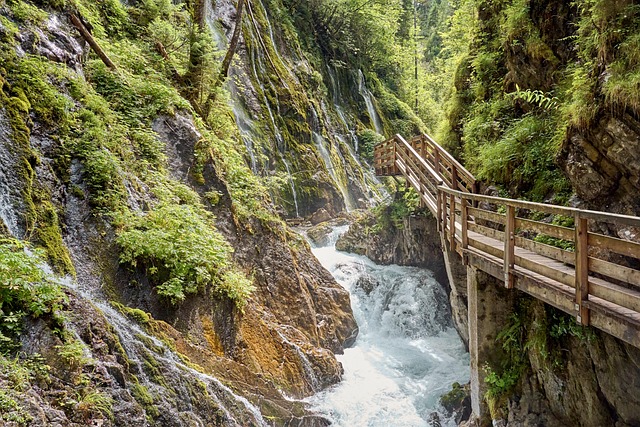 Berge, Gebirge, Fluss, Bach, Klamm