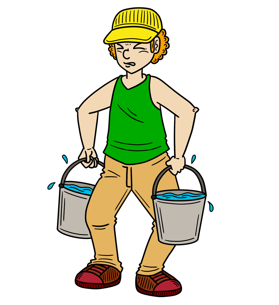 Download Man Boy Bucket Royalty Free Stock Illustration Image Pixabay