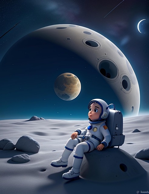 De Ruimte, Maan, Universum, Ster