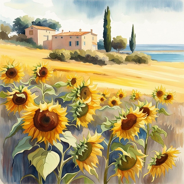 Free Ai Generated Sunflowers illustration and picture
