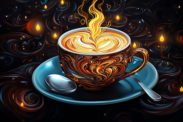 Free the coffee drink artwork illustration