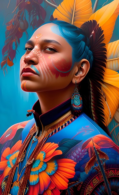 Free Red Indian Fantasy illustration and picture
